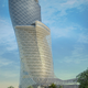 Illustration for article titled Capital Gate Tower is Four Times as Crooked as the Leaning Tower of Pisa